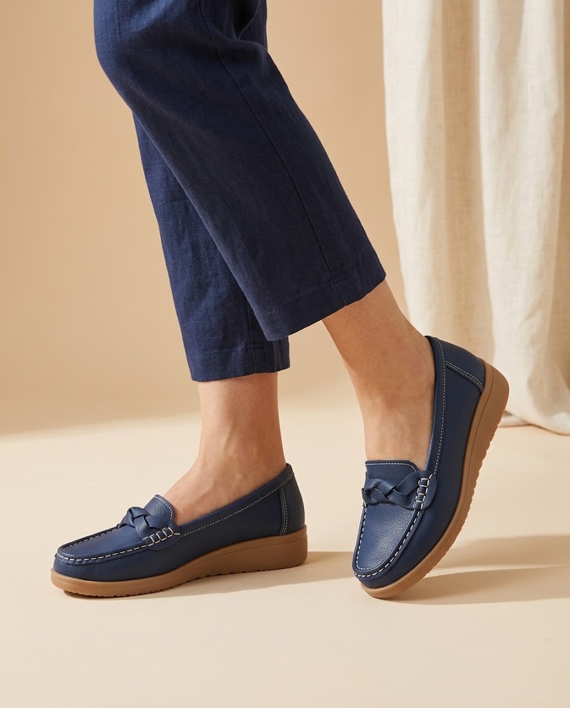 Nancy | Woven Round-Toe Flats