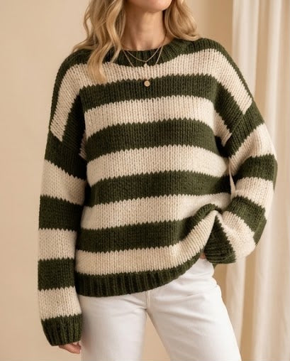 Hattie | Relaxed Striped Jumper