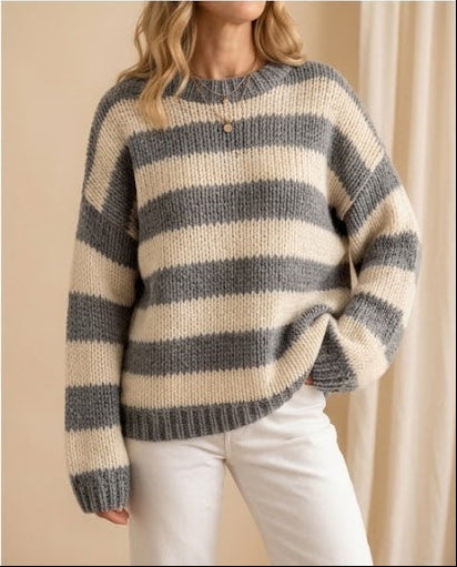 Hattie | Relaxed Striped Jumper