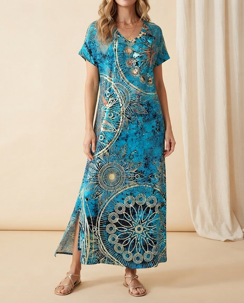 Ivy | Floral Batwing Maxi Dress