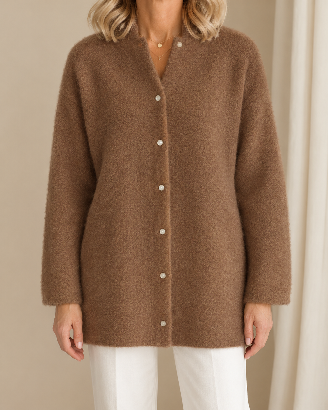 Grace | Classic Button Knit Cardigan