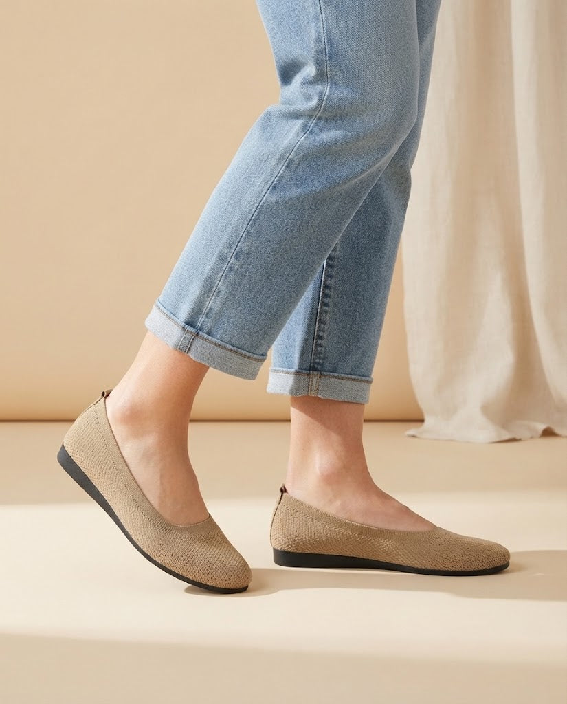 Ella | Knit Ballet Flats