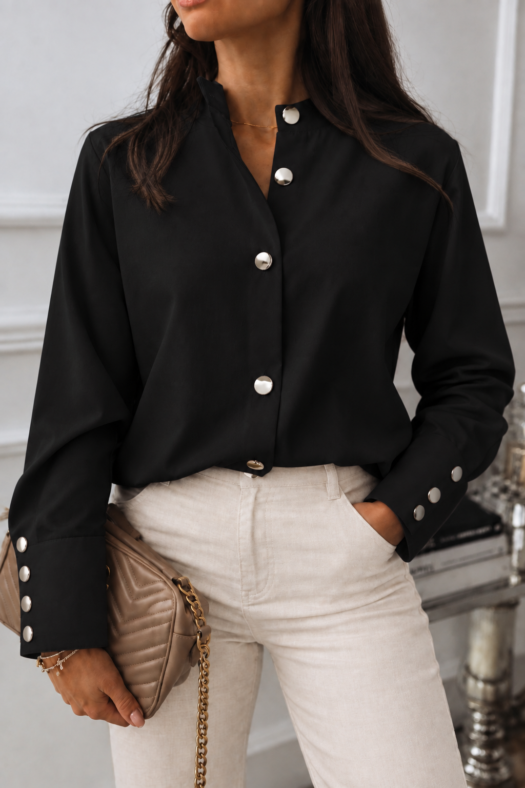 Emma | Statement Cuff Blouse