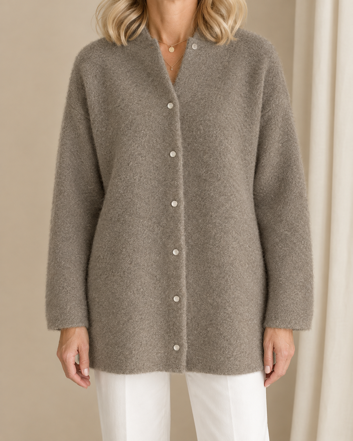 Grace | Classic Button Knit Cardigan