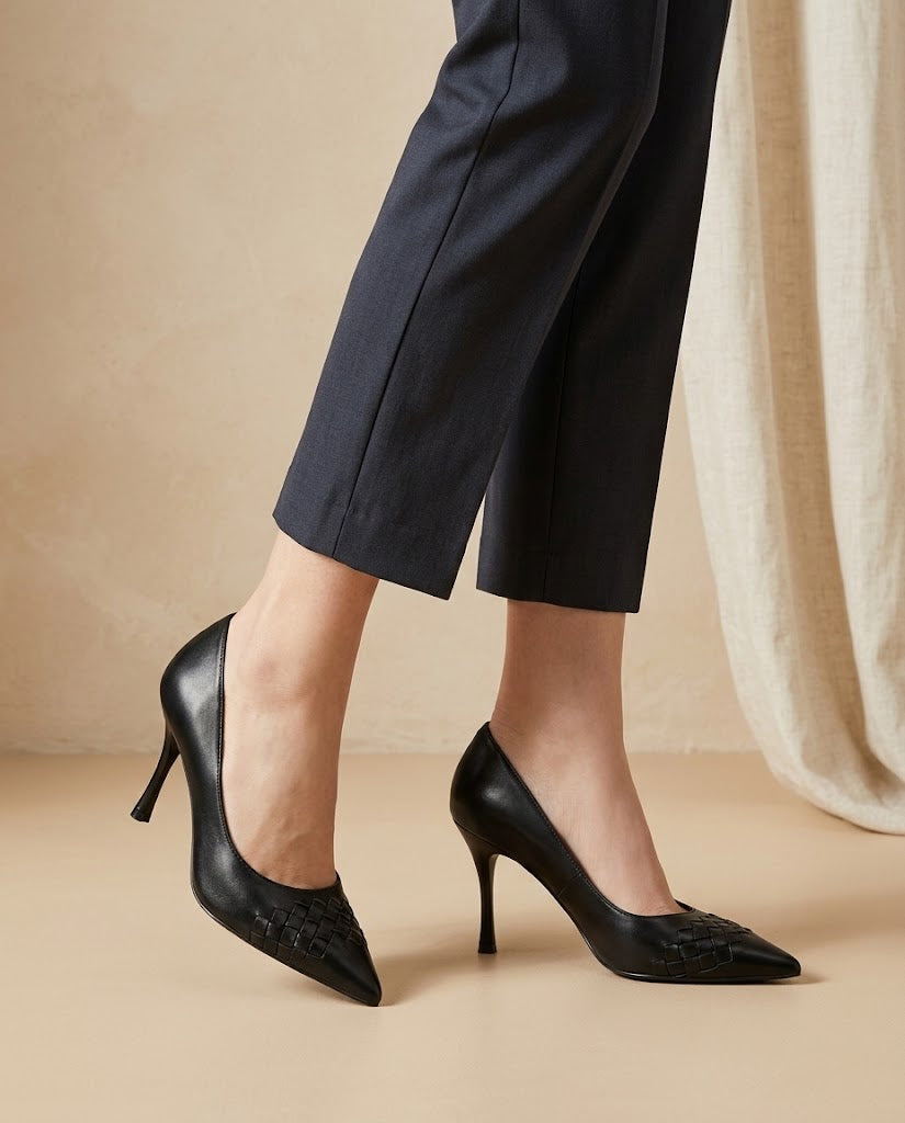 Aurélie pointed stiletto court shoe