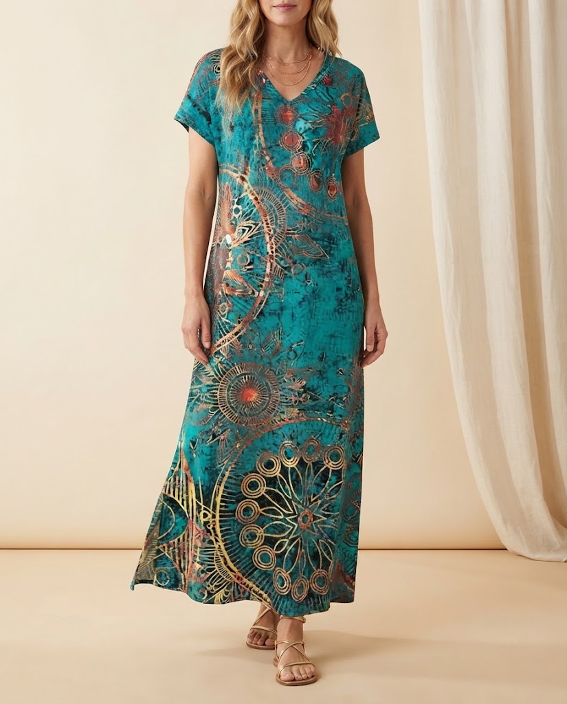 Ivy | Floral Batwing Maxi Dress