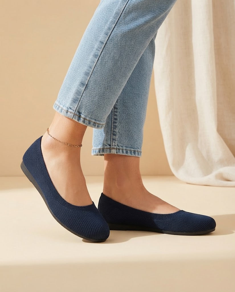 Ella | Knit Ballet Flats