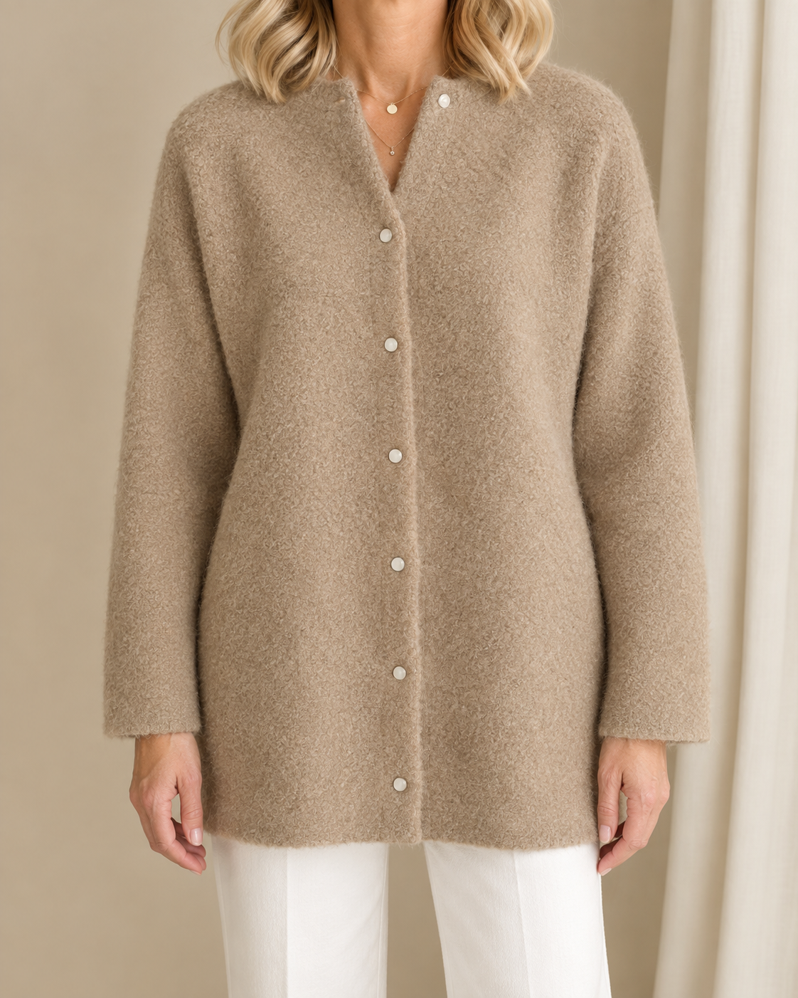 Grace | Classic Button Knit Cardigan