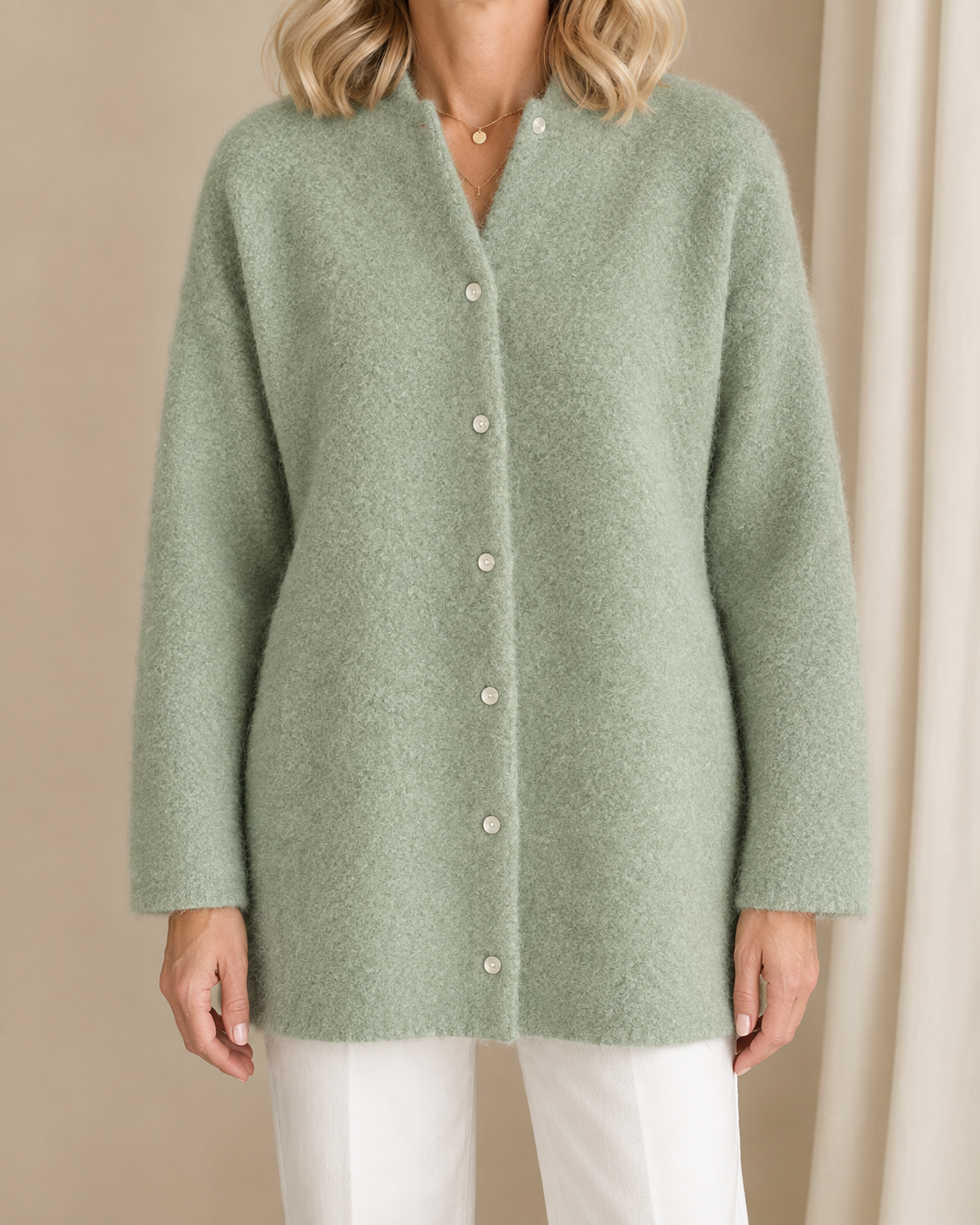 Grace | Classic Button Knit Cardigan