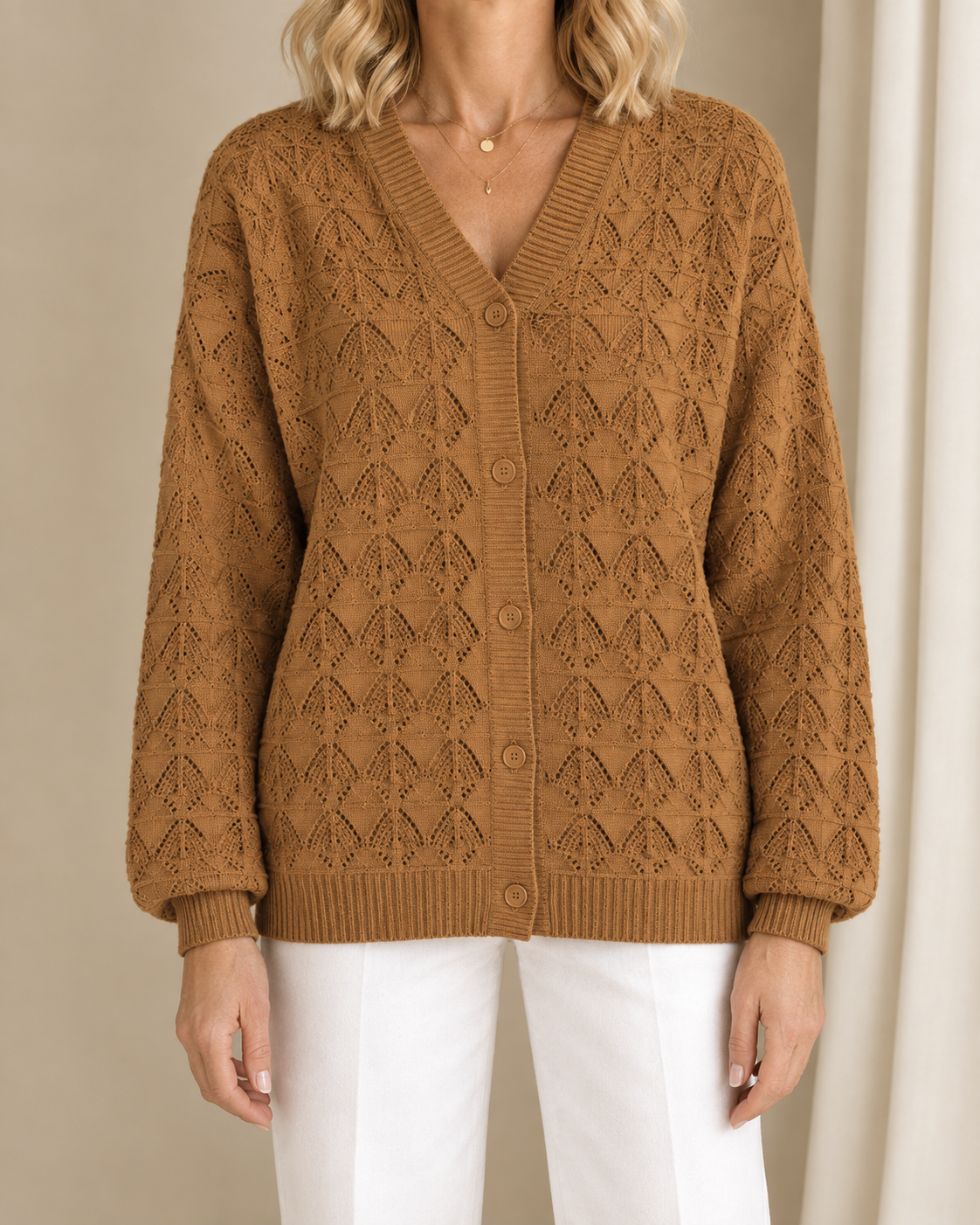 Lily | Cropped V-Neck Cardigan