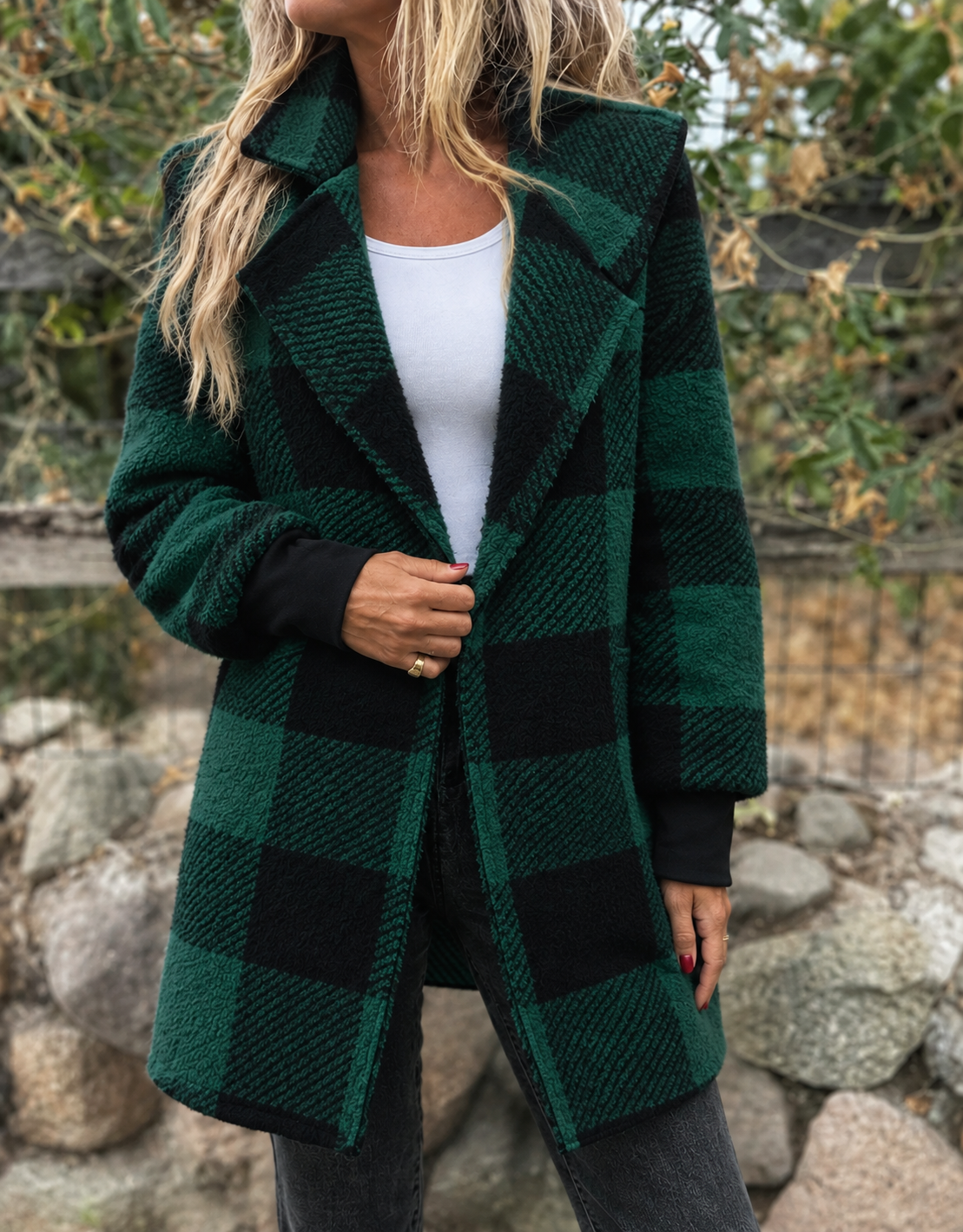 Hazel | Plaid Collared Cardigan
