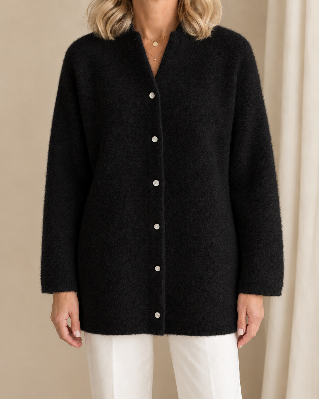 Grace | Classic Button Knit Cardigan