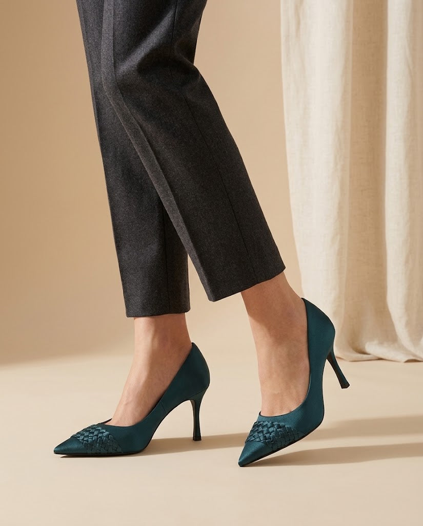 Aurélie pointed stiletto court shoe